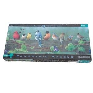 NWT Buffalo Jigsaw Puzzle Song Birds 750 Pc Panoramic
